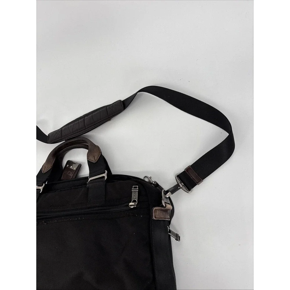 Tumi Alpha Bravo Pinckney Flap Briefcase Laptop Carry Bag Black 22634 Reg $395